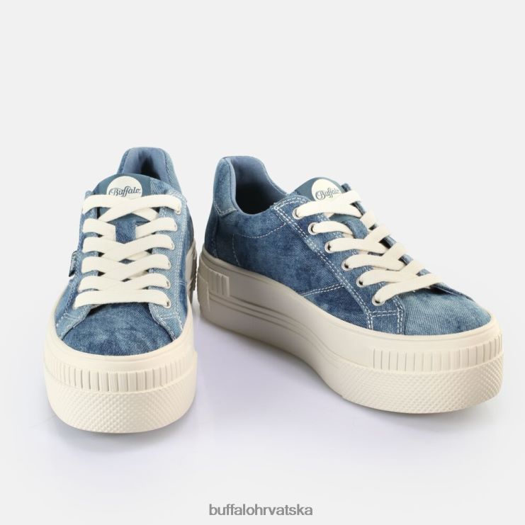 traper plavi Buffalo uparene tenisice niske veganske |tenisice TDD6T114